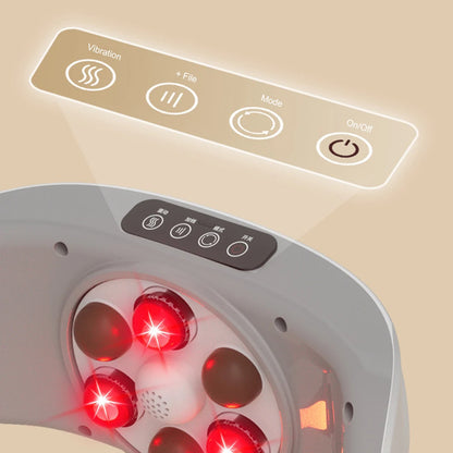 Electric Abdominal Massager 2 Level Bian Stone Tummy Kneading Instrument Bianstone Belly Rubbing Instrument for Flattening Belly