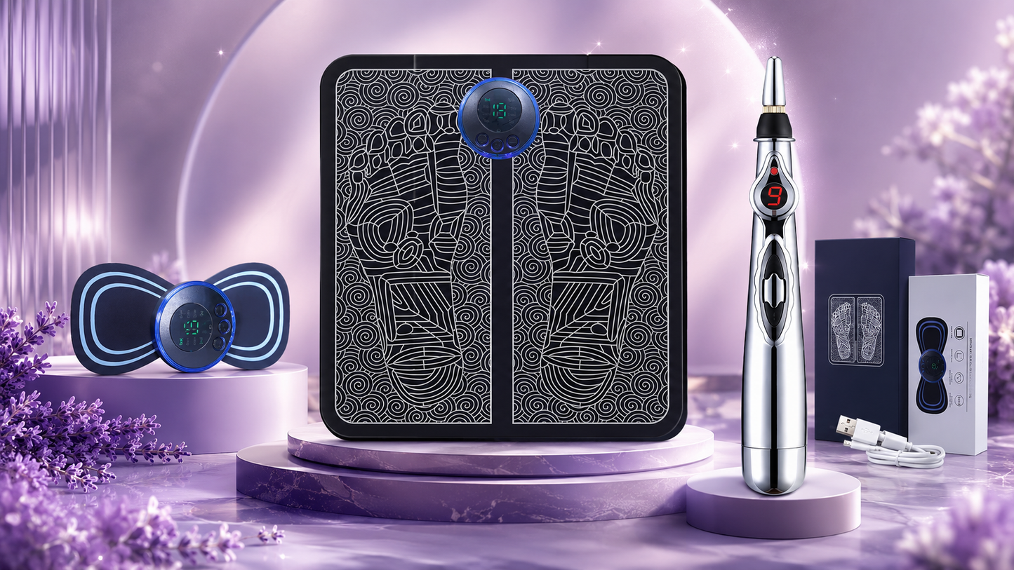 3-in-1 Spa Massage Set — Neck, Back & Feet
